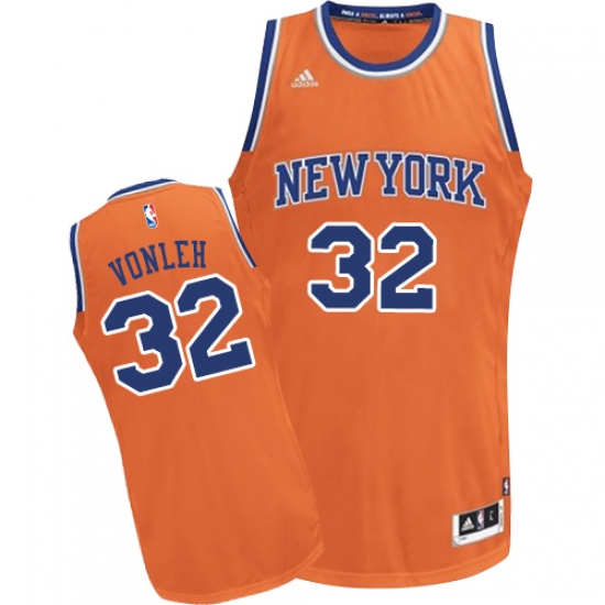 Women's Adidas New York Knicks 32 Noah Vonleh Swingman Orange Alternate NBA Jersey