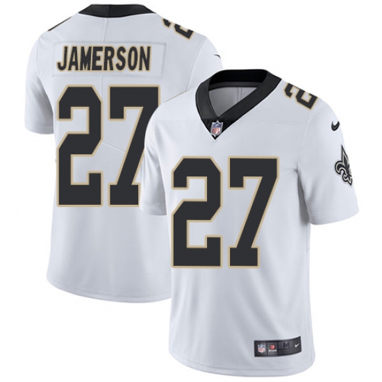 Men's Nike New Orleans Saints 27 Natrell Jamerson White Vapor Untouchable Limited Player NFL Jersey