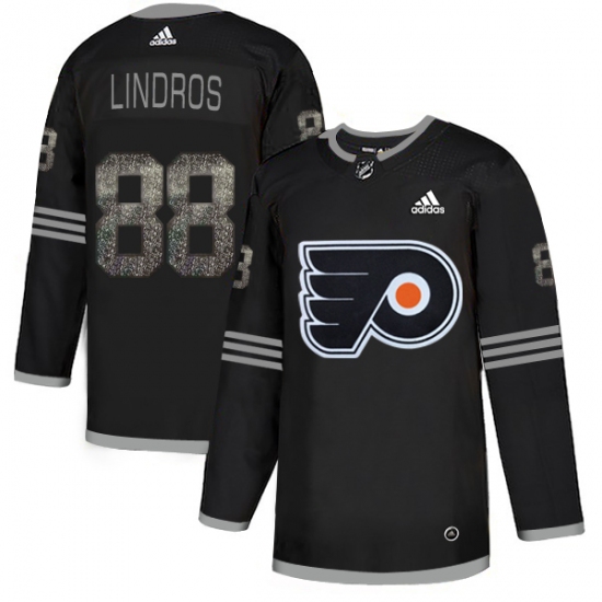 Men's Adidas Philadelphia Flyers 88 Eric Lindros Black Authentic Classic Stitched NHL Jersey