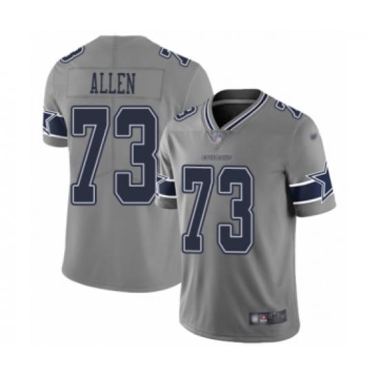 Youth Dallas Cowboys 73 Larry Allen Limited Gray Inverted Legend Football Jersey