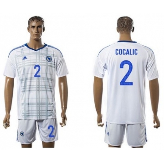 Bosnia Herzegovina 2 Cocalic Away Soccer Country Jersey