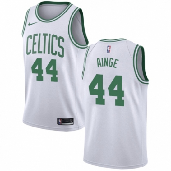 Youth Nike Boston Celtics 44 Danny Ainge Authentic White NBA Jersey - Association Edition
