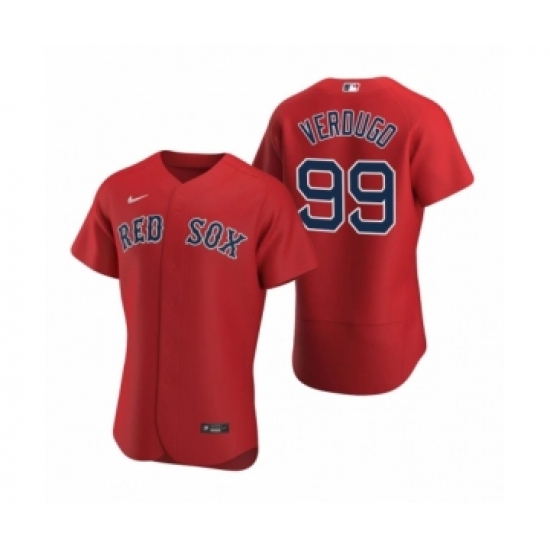 Men's Boston Red Sox 99 Alex Verdugo Nike Red Authentic 2020 Alternate Jersey
