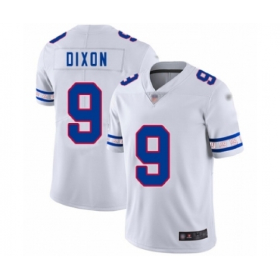 Men's New York Giants 9 Riley Dixon White Team Logo Fashion Limited Football Jersey