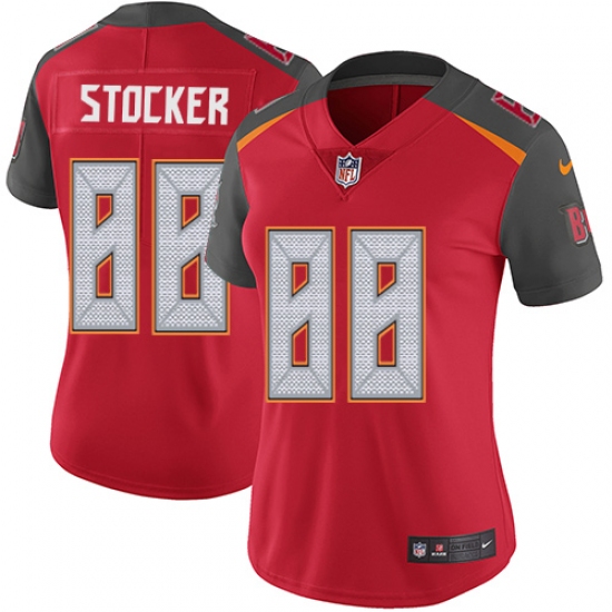 Women's Nike Tampa Bay Buccaneers 88 Luke Stocker Red Team Color Vapor Untouchable Limited Player NFL Jersey