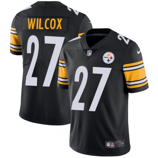 Men's Nike Pittsburgh Steelers 27 J.J. Wilcox Black Team Color Vapor Untouchable Limited Player NFL Jersey