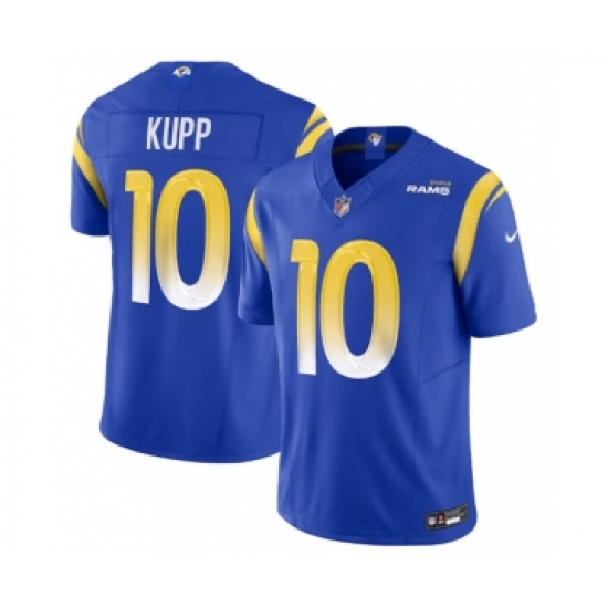 Men's Nike Los Angeles Rams 10 Cooper Kupp Royal 2023 F.U.S.E. Vapor Untouchable Limited Stitched Jersey
