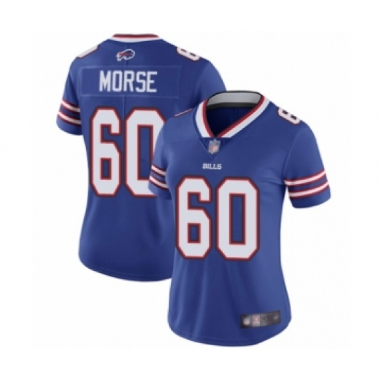 Women's Buffalo Bills 60 Mitch Morse Royal Blue Team Color Vapor Untouchable Elite Player Football Jersey