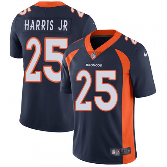Men's Nike Denver Broncos 25 Chris Harris Jr Navy Blue Alternate Vapor Untouchable Limited Player NFL Jersey