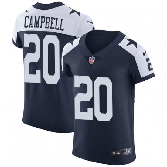Men's Nike Dallas Cowboys 20 Ibraheim Campbell Navy Blue Alternate Vapor Untouchable Elite Player NFL Jersey