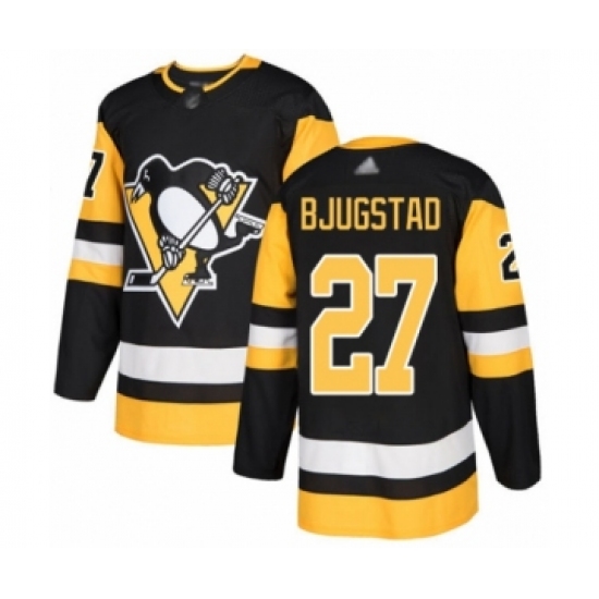 Youth Pittsburgh Penguins 27 Nick Bjugstad Authentic Black Home Hockey Jersey