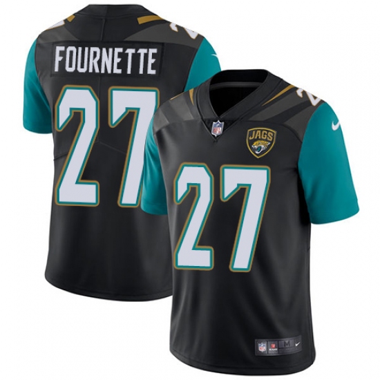 Men's Nike Jacksonville Jaguars 27 Leonard Fournette Black Alternate Vapor Untouchable Limited Player NFL Jersey