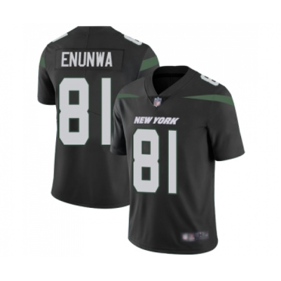 Men's New York Jets 81 Quincy Enunwa Black Alternate Vapor Untouchable Limited Player Football Jersey