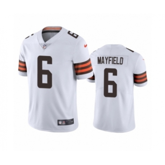Cleveland Browns 6 Baker Mayfield White 2020 Vapor Limited Jersey