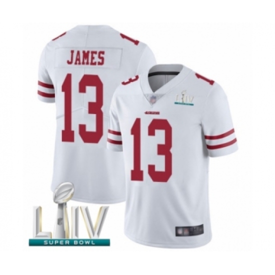 Men's San Francisco 49ers 13 Richie James White Vapor Untouchable Limited Player Super Bowl LIV Bound Football Jersey