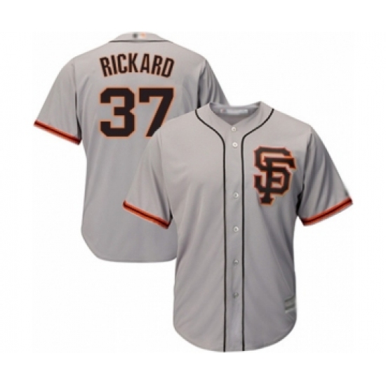 Youth San Francisco Giants 37 Joey Rickard Authentic Grey Road 2 Cool Base Baseball Player Jersey