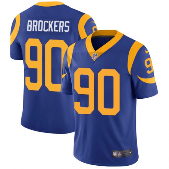 Men's Nike Los Angeles Rams 90 Michael Brockers Royal Blue Alternate Vapor Untouchable Limited Player NFL Jersey