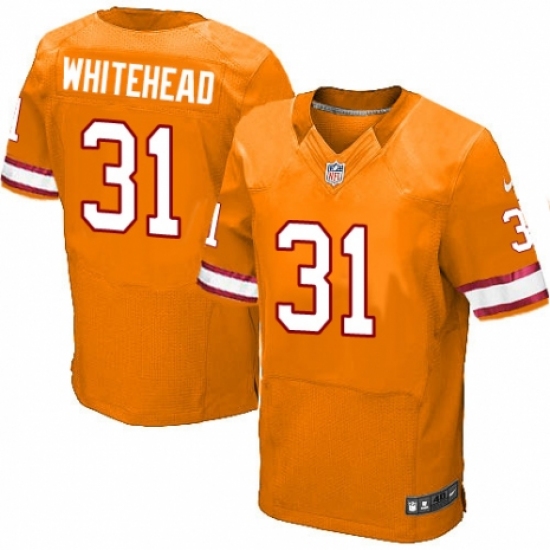 Men's Nike Tampa Bay Buccaneers 31 Jordan Whitehead Elite Orange Glaze Alternate NFL Jersey