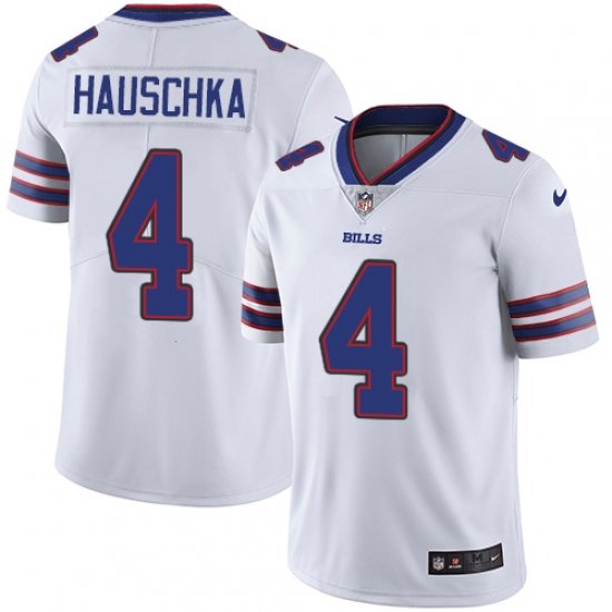 Men's Nike Buffalo Bills 4 Stephen Hauschka White Vapor Untouchable Limited Player NFL Jersey