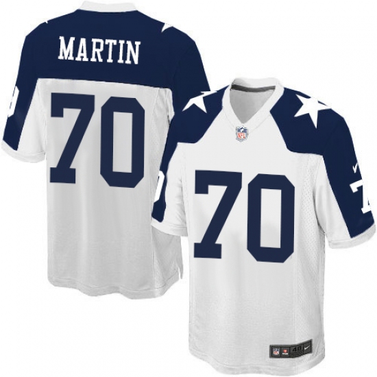 Men's Nike Dallas Cowboys 70 Zack Martin Game White Throwback Alternate NFL Jersey