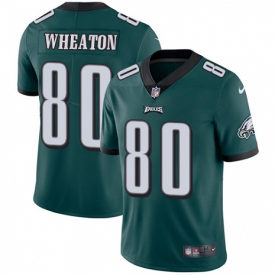 Youth Nike Philadelphia Eagles 80 Markus Wheaton Midnight Green Team Color Vapor Untouchable Limited Player NFL Jersey