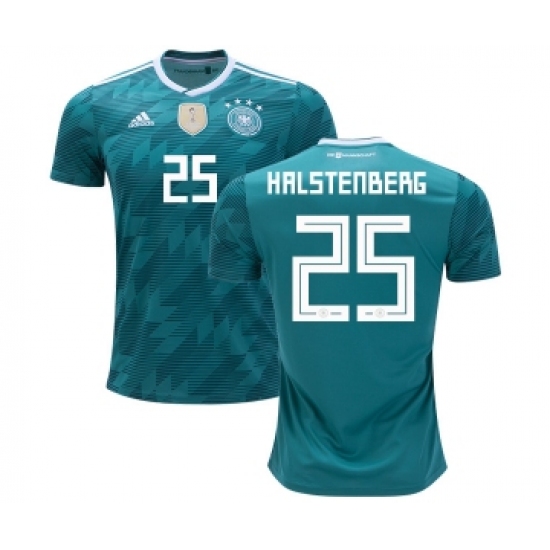 Germany 25 Halstenberg Away Kid Soccer Country Jersey