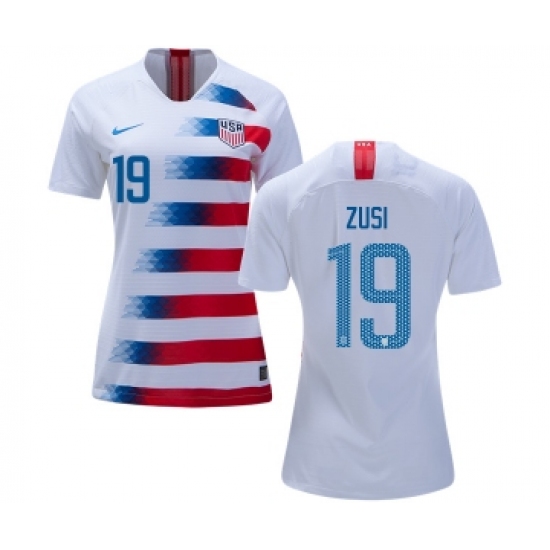 Women's USA 19 Zusi Home Soccer Country Jersey