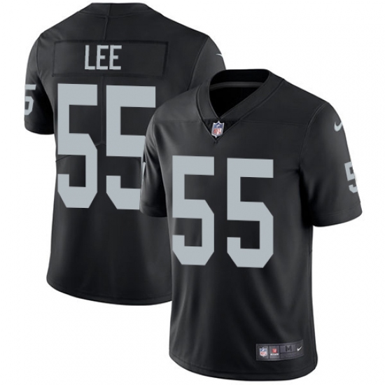 Men's Nike Oakland Raiders 55 Marquel Lee Black Team Color Vapor Untouchable Limited Player NFL Jersey