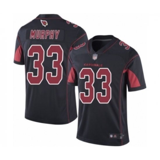 Men's Arizona Cardinals 33 Byron Murphy Limited Black Rush Vapor Untouchable Football Jersey