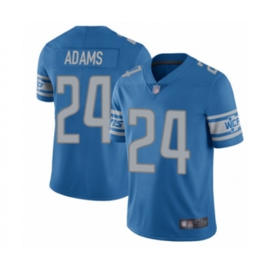 Youth Detroit Lions 24 Andrew Adams Blue Team Color Vapor Untouchable Limited Player Football Jersey