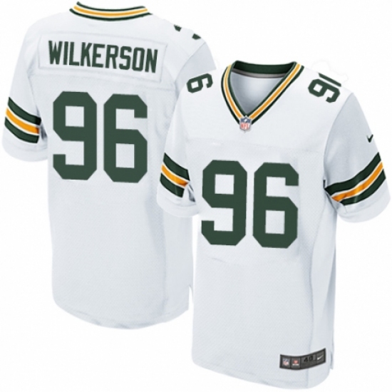 Men's Nike Green Bay Packers 96 Muhammad Wilkerson Elite White NFL Jersey