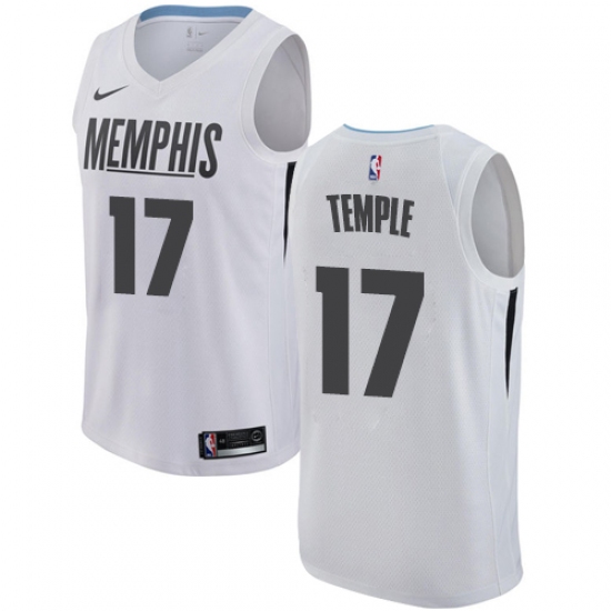 Women's Nike Memphis Grizzlies 17 Garrett Temple Swingman White NBA Jersey - City Edition