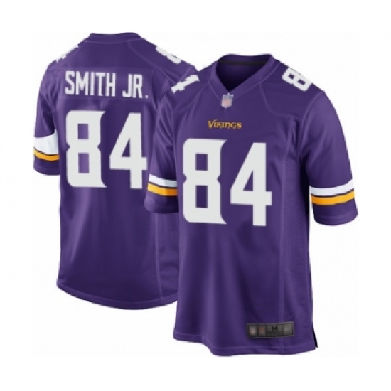 Men's Minnesota Vikings 84 Irv Smith Jr. Game Purple Team Color Football Jersey