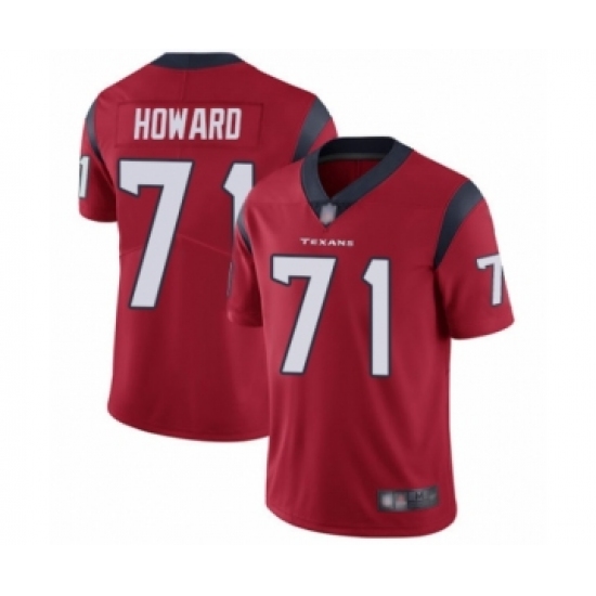Youth Houston Texans 71 Tytus Howard Red Alternate Vapor Untouchable Limited Player Football Jersey