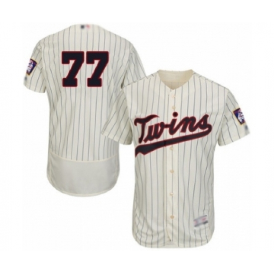 Men's Minnesota Twins 77 Fernando Romero Authentic Cream Alternate Flex Base Authentic Collection Baseball Player Jersey
