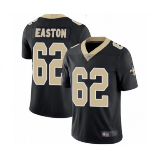 Men's New Orleans Saints 62 Nick Easton Black Team Color Vapor Untouchable Limited Player Football Jersey