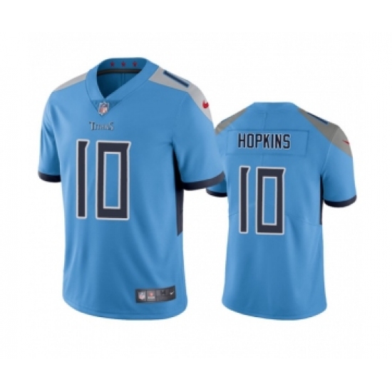 Men's Nike Tennessee Titans 10 DeAndre Hopkins Blue Vapor Untouchable Stitched Jersey