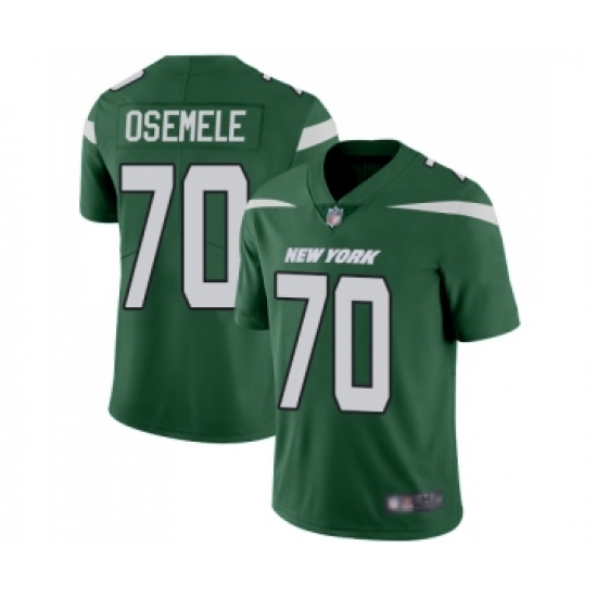 Youth New York Jets 70 Kelechi Osemele Green Team Color Vapor Untouchable Limited Player Football Jersey