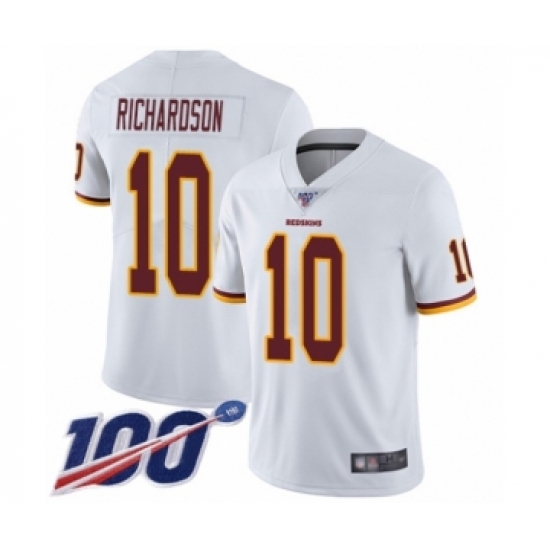 Men's Washington Redskins 10 Paul Richardson White Vapor Untouchable Limited Player 100th Season Football Jersey