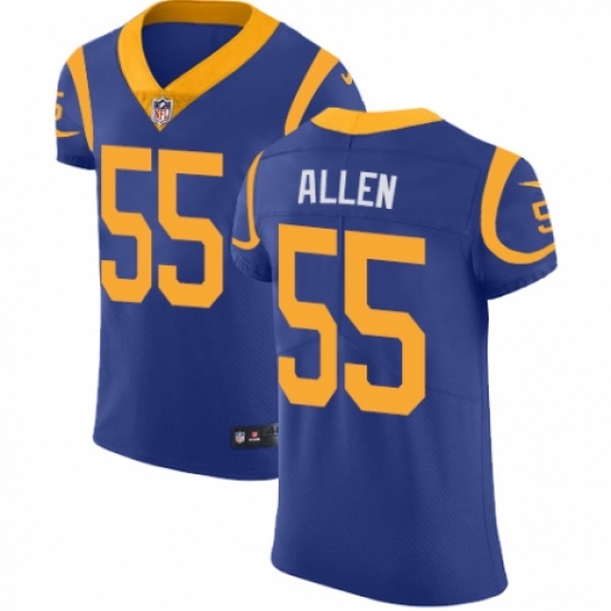 Men's Nike Los Angeles Rams 55 Brian Allen Royal Blue Alternate Vapor Untouchable Elite Player NFL Jersey