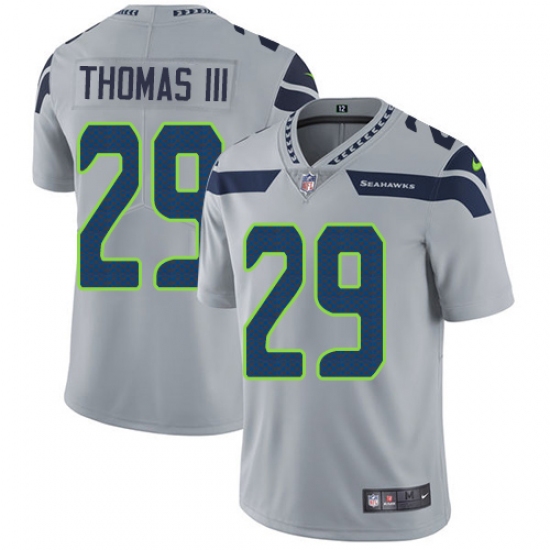 Youth Nike Seattle Seahawks 29 Earl Thomas III Elite Grey Alternate NFL Jersey