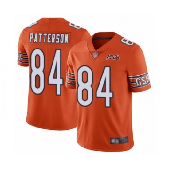 Men's Chicago Bears 84 Cordarrelle Patterson Orange Alternate 100th Season Limited Football Jersey