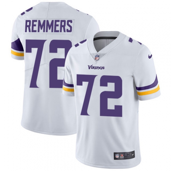 Youth Nike Minnesota Vikings 72 Mike Remmers White Vapor Untouchable Limited Player NFL Jersey