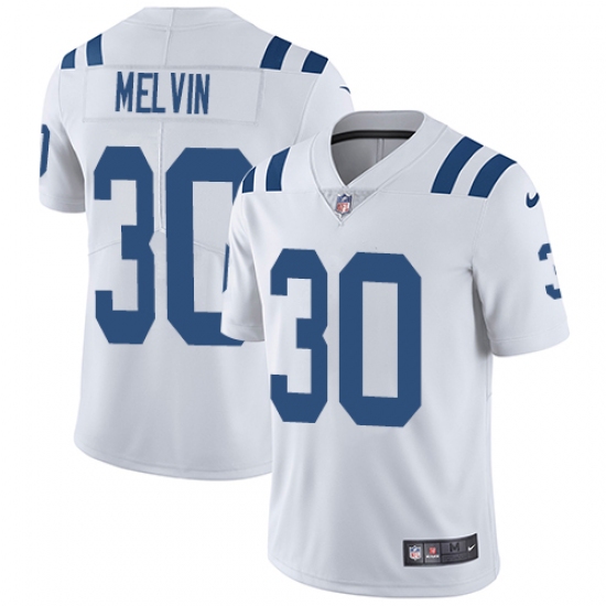 Youth Nike Indianapolis Colts 30 Rashaan Melvin White Vapor Untouchable Elite Player NFL Jersey