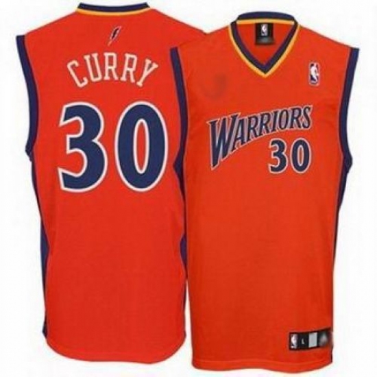 Men's Adidas Golden State Warriors 30 Stephen Curry Swingman Orange NBA Jersey