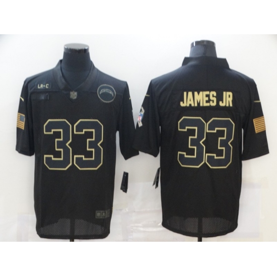 Men's Los Angeles Chargers 33 Derwin James jr Black Nike 2020 Salute To Service Limited Jersey