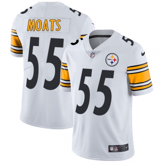 Men's Nike Pittsburgh Steelers 55 Arthur Moats White Vapor Untouchable Limited Player NFL Jersey