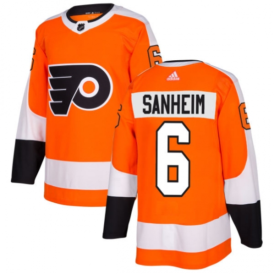 Youth Adidas Philadelphia Flyers 6 Travis Sanheim Authentic Orange Home NHL Jersey