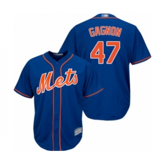 Youth New York Mets 22 Drew Gagnon Authentic Royal Blue Alternate Home Cool Base Baseball Player Jersey