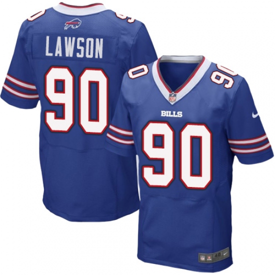 Men's Nike Buffalo Bills 90 Shaq Lawson Elite Royal Blue Team Color NFL Jersey